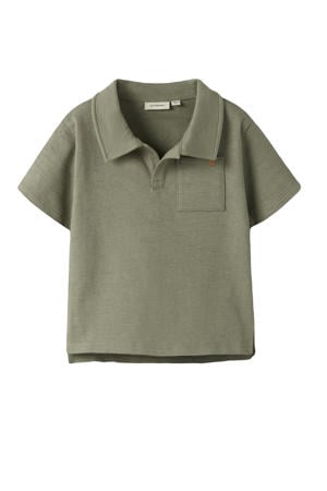 polo groen met textuur