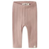 LIL' ATELIER BABY slim regular waist legging roze ajour