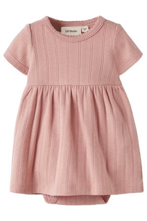 midijurk met vaste romper roze