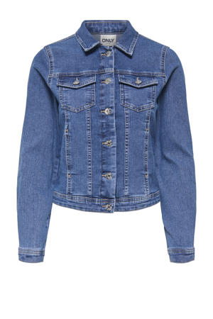 denim zwangerschaps spijkerjas medium blue denim