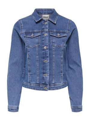 denim zwangerschaps spijkerjas medium blue denim