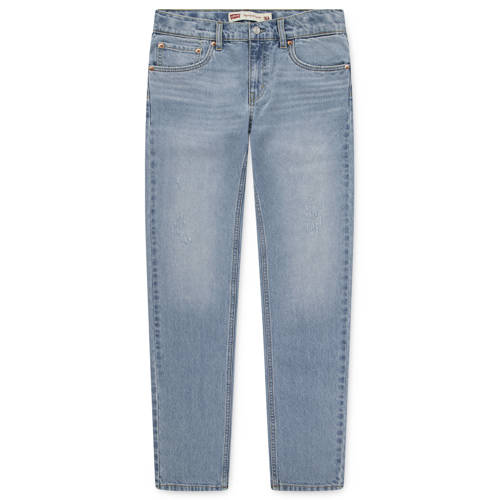 Levi's tapered jeans light blue denim Blauw Effen - maat 176 afbeelding
