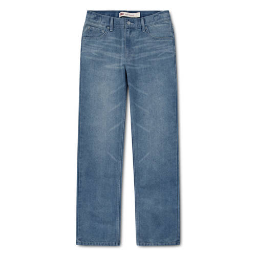 Levi's 505™ regular fit jeans Blauw Jongens Denim Effen - maat 140 afbeelding