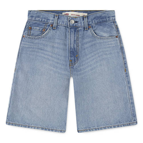 Levi's denim short medium blue denim Korte broek Blauw Effen - maat 164 afbeelding