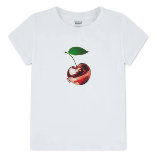 Levi's T-shirt wit Meisjes Katoen Ronde hals Printopdruk - maat 152 afbeelding