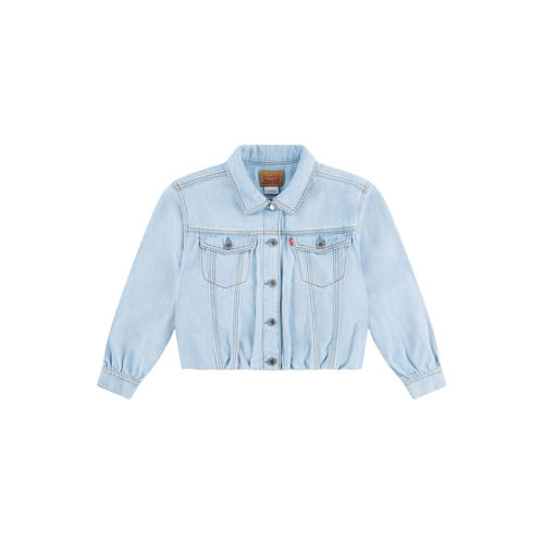 Levi's denim spijkerjas light blue denim Blauw Effen - maat 128 afbeelding