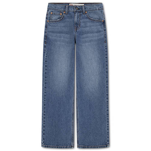 Levi's 578™ Baggy Jeans Blauw Jongens Denim Effen - maat 116 afbeelding