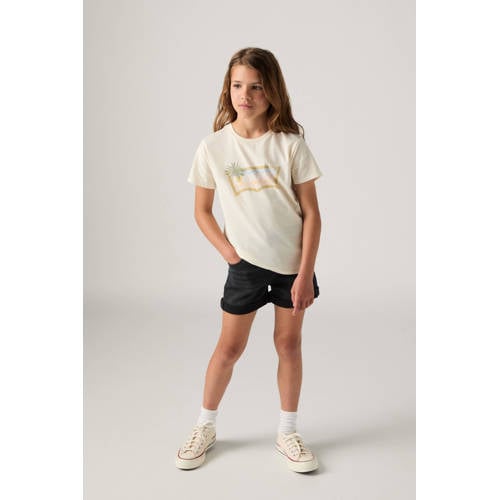 Levi's denim short black denim Korte broek Zwart Meisjes Katoen Effen - maat 152 afbeelding