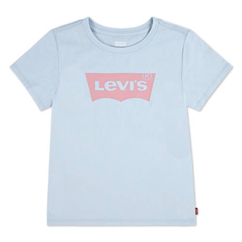 Levi's T-shirt blauw Meisjes Katoen Ronde hals Logo - maat 158 afbeelding