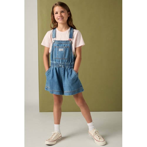 Levi's jumpsuit medium blue denim Blauw Effen - maat 158 afbeelding