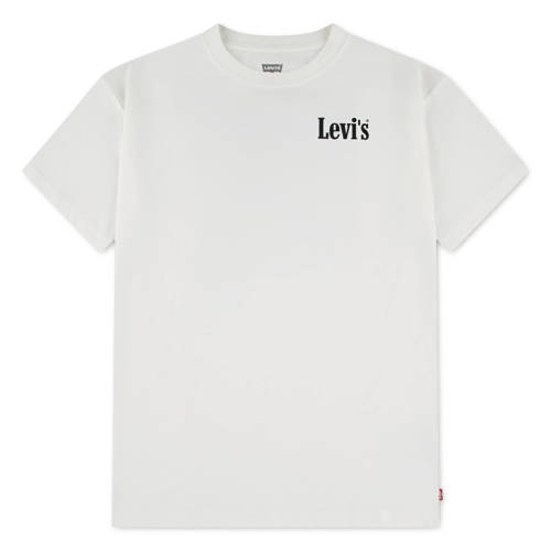 Levi's T-shirt met backprint wit Jongens Katoen Ronde hals Backprint - maat 128 afbeelding