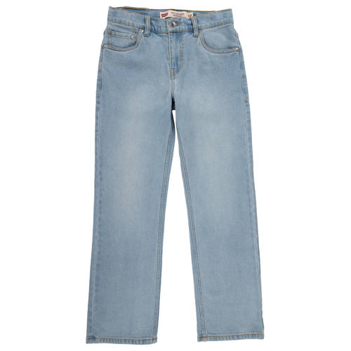 Levi's straight leg jeans light blue denim Blauw Jongens Stretchdenim Effen