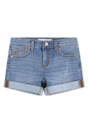 denim short medium blue denim