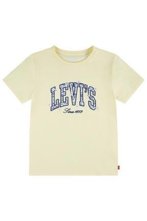 T-shirt lichtgeel