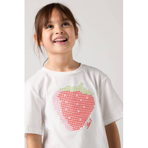 Levi's T-shirt wit Meisjes Katoen Ronde hals Printopdruk - maat 140 afbeelding