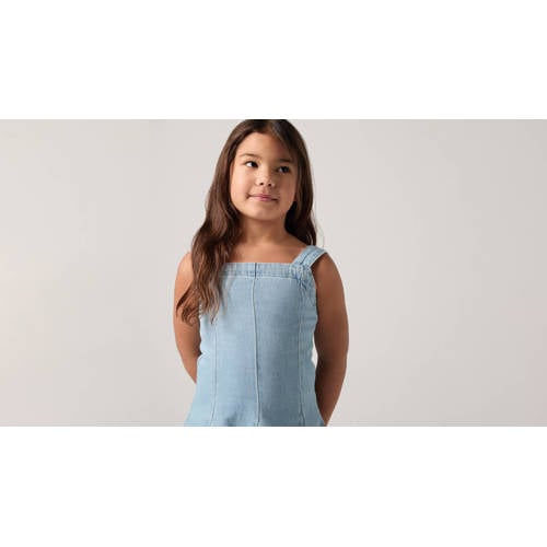 Levi's denim spijkerjurk light blue denim Blauw Effen - maat 116 afbeelding