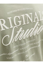 thumbnail: JACK & JONES JUNIOR T-shirt met backprint saliegroen