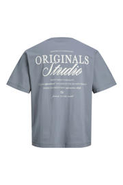 thumbnail: JACK & JONES JUNIOR T-shirt met backprint lichtblauw