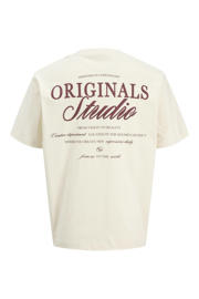 thumbnail: JACK & JONES JUNIOR T-shirt met backprint ecru
