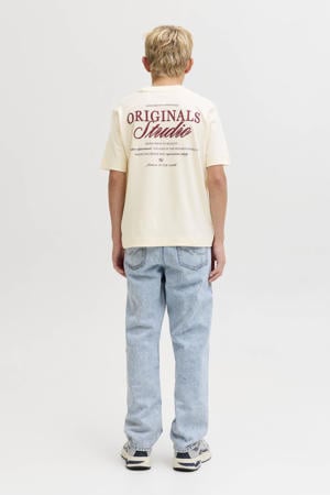 T-shirt met backprint ecru