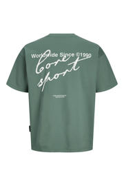thumbnail: JACK & JONES JUNIOR T-shirt met backprint groen