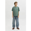 JACK & JONES JUNIOR T-shirt met backprint groen