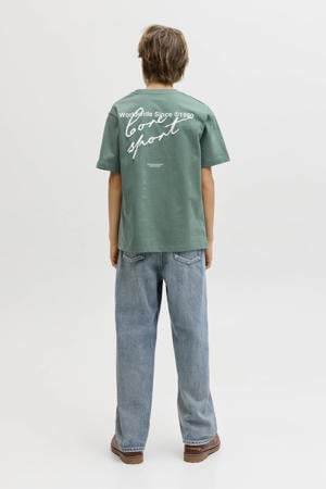 T-shirt met backprint groen