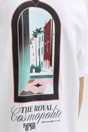 thumbnail: JACK & JONES JUNIOR T-shirt met backprint wit