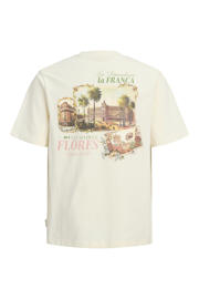thumbnail: JACK & JONES JUNIOR T-shirt met backprint ecru