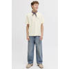 JACK & JONES JUNIOR T-shirt met backprint ecru