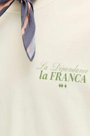 thumbnail: JACK & JONES JUNIOR T-shirt met backprint ecru