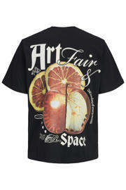 thumbnail: JACK & JONES JUNIOR T-shirt met backprint zwart