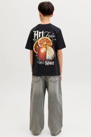 T-shirt met backprint zwart