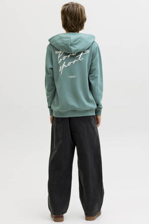 hoodie met backprint groen