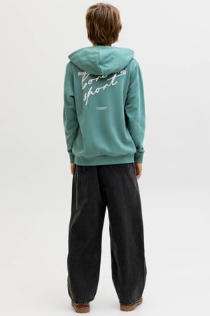 hoodie met backprint groen