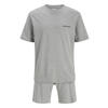 JACK & JONES JUNIOR T-shirt + korte broek grijs melange