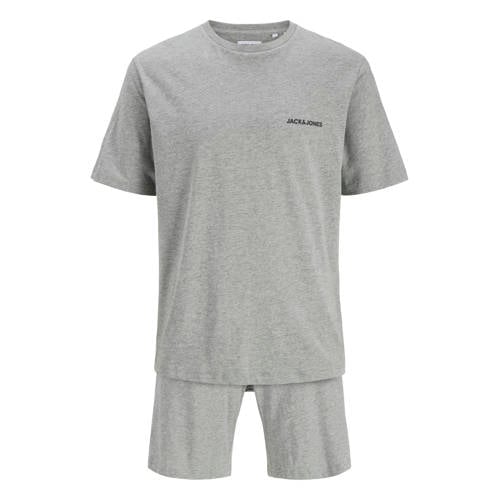 JACK & JONES JUNIOR T-shirt + korte broek grijs melange Shirt + broek Jongens Katoen Ronde hals - maat 164 afbeelding