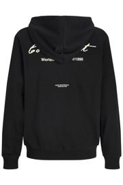 thumbnail: JACK & JONES JUNIOR hoodie met backprint zwart