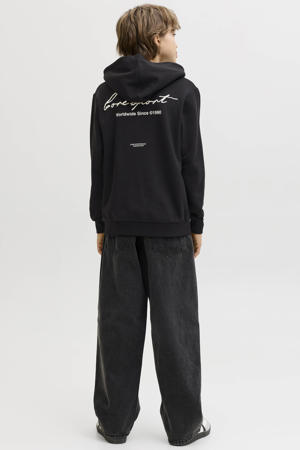 hoodie met backprint zwart