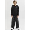 JACK & JONES JUNIOR hoodie met backprint zwart