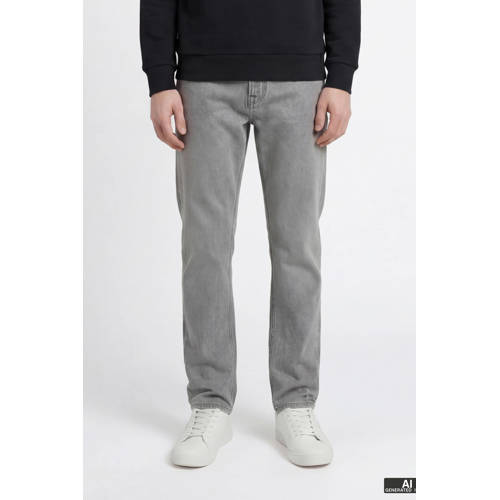 JJ REBEL JUNIOR JREBRYAN JJCRAFT loose fit jeans grey denim Grijs Effen - maat 152 afbeelding