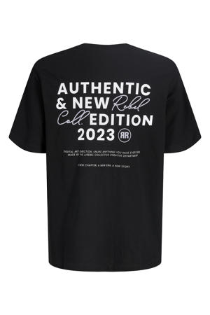 T-shirt met backprint zwart