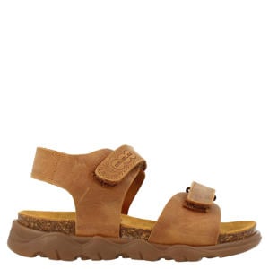 leren sandalen cognac