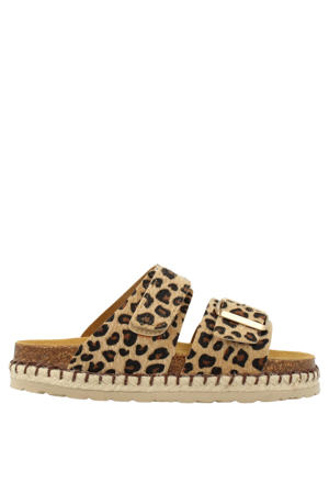 sandalen bruin/panterprint