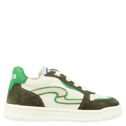 Develab leren sneakers groen/wit Jongens Leer - maat 34 afbeelding