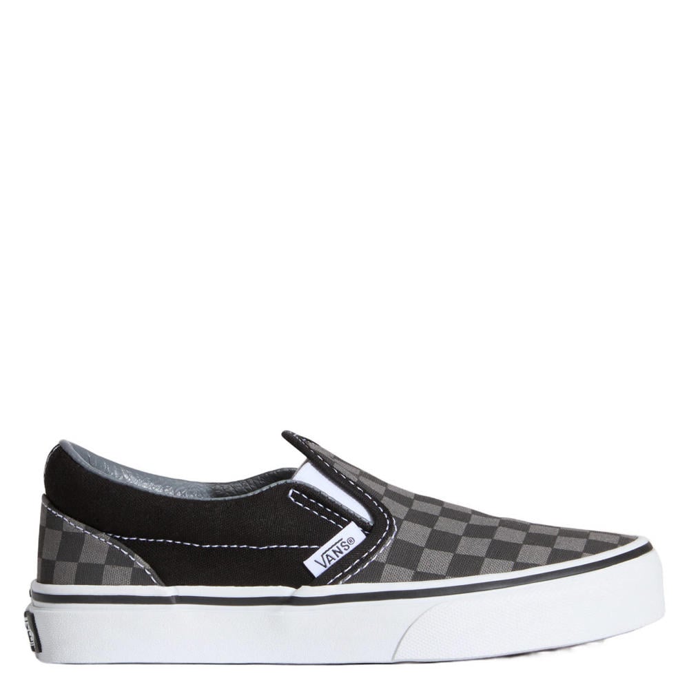 Zwart en grijze jongens en meisjes VANS Slip-On sneakers van canvas