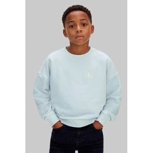 Calvin Klein sweater lichtblauw Effen