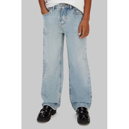 Calvin Klein baggy jeans light blue denim Blauw Effen - maat 164 afbeelding