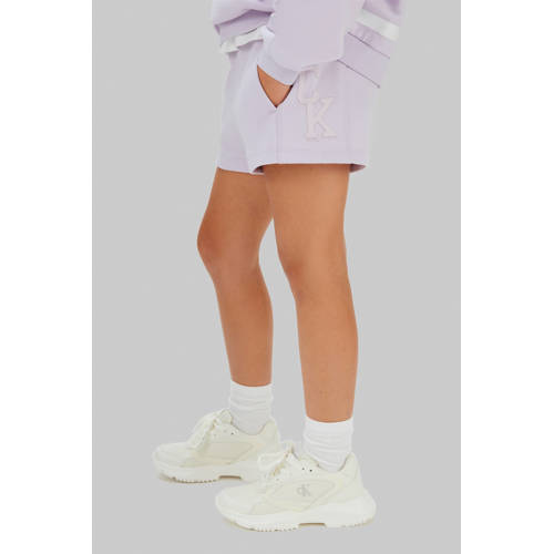 Calvin Klein sweatshort lila Korte broek Paars Logo - maat 152 afbeelding