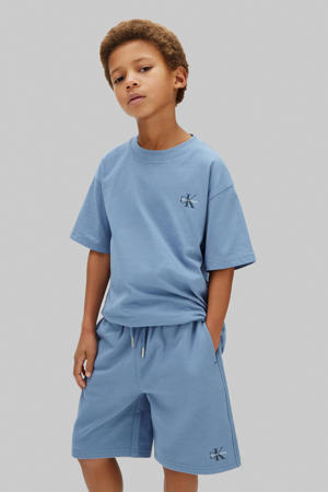 T-shirt + sweatshort blauw